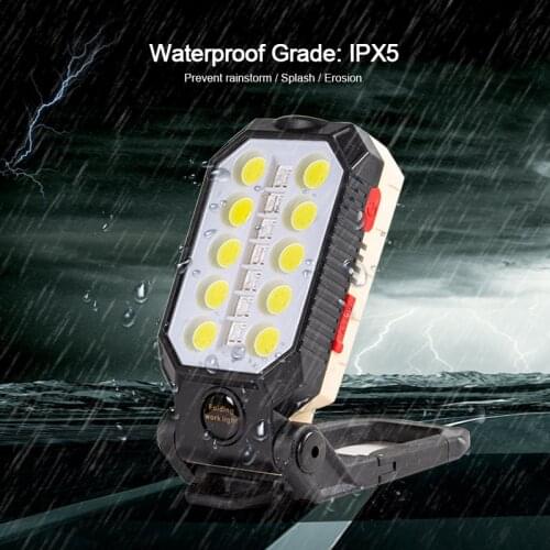Portable Magnetic LED Flashlight T6 Waterproof COB Inspection Lamp Torch USB Rechargeable Folding hunting Lights Big Small