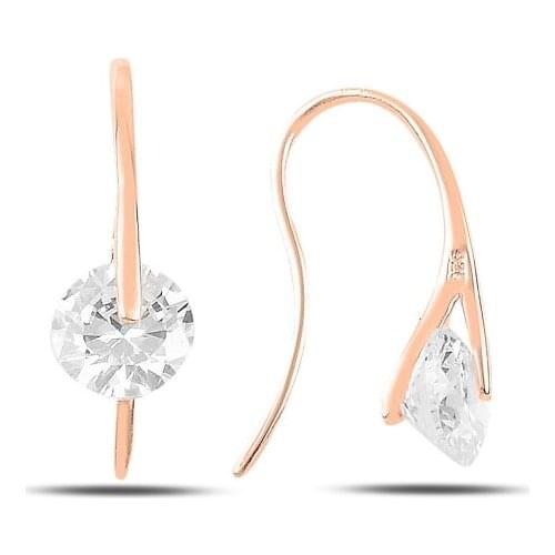 Silver 925 Sterling Zircon Stone Earrings