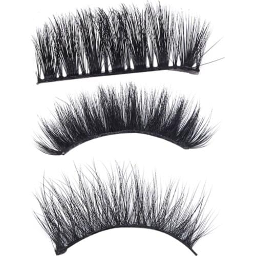2 Pairs Natural False Eyelashes Fake Lashes Long Makeup 3d Mink Lashes Eyelash Extension Mink Eyelashes For Beauty