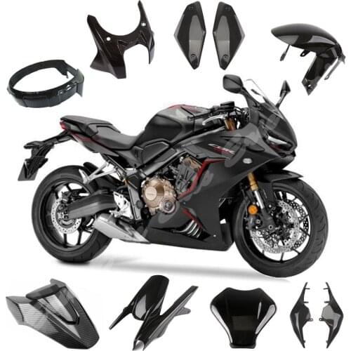 3K Twill Pre-Preg Carbon Fiber Seat Side Pannel Cover For Honda CB650R 2019