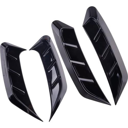 1 Set Car ABS Black Rear&Front Headlight Side Eyebrows Frames Trims Accessories Fit For Audi A4 B9 2020