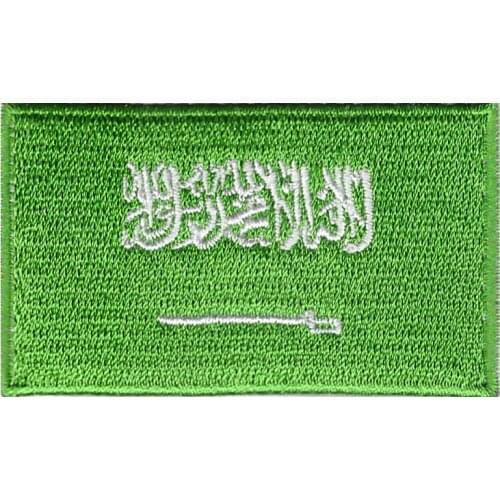 10pcs/lot saudi-arabia national flag Badges DIY Embroidery Patch Applique Clothes Clothing Sewing Supplies Decorative