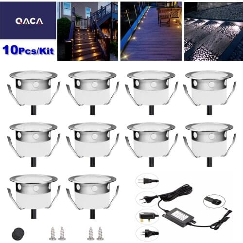 10pcs/Lots Led Wall Light for Indoor Porch Led Underground Lighting Lamp for Outdoor Fencing Garden Step Stairs Villa Decoration