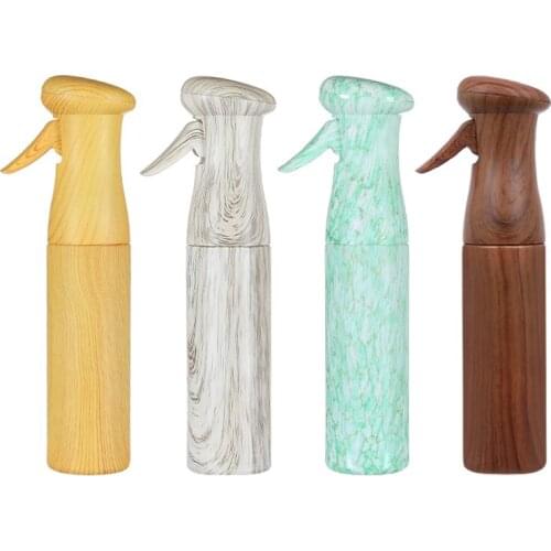 250ml Refillable Bottles Hairdresser Sprayer High Quality Plastic Water Wood Grain Make Up Tools Containers Spray Bottle Purfume