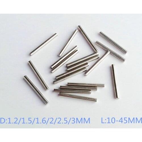 40 PCS 1.2/1.5/1.6/2/2.5/3MM Length 510-45MM Toy Car Frame Part Stainless Steel DIY Round Shaft Rod Bar