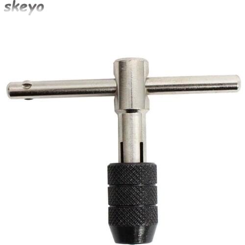 6PCS/Set Tap Drill Wrench Tapping Threading Tool M3-M8 Screwdriver Tap Holder Hand Tool Thread Metric Plug Tap Screw Taps