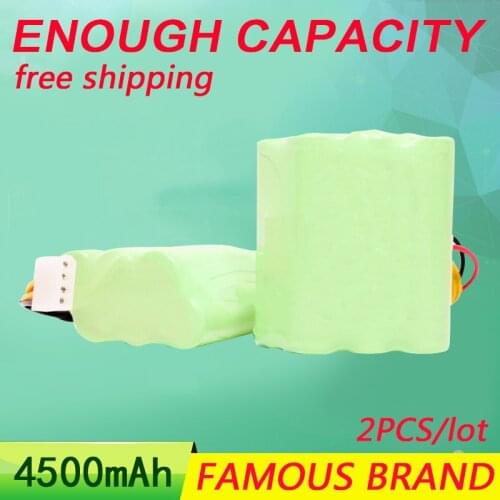 Golooloo 2PCS/lot 7.2V 4500mAh Vacuum Cleaner Battery for Neato XV-11 XV-15 XV-12 XV-14 XV-21 Rechargeable Battery Pack NI-MH