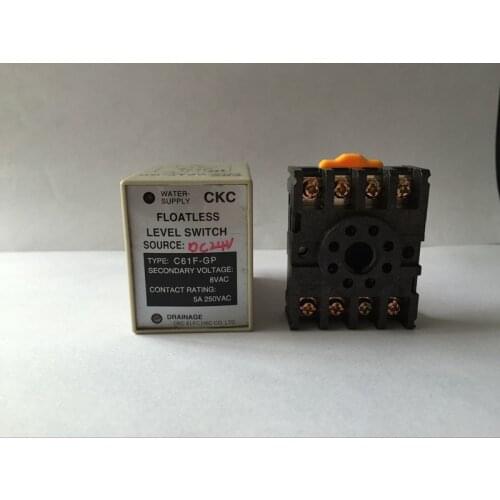 C61F-GP 24VDC floatless level switch / relay with socket / base C61F - GP water level controller / pump automatic switch