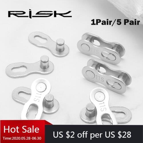1 Pair/5 Pair Bike Chains Mountain Bike Bicycle Chain Connector for 6 7 8 9 10 11 Speed Quick Master Link Joint Chain Bike Parts