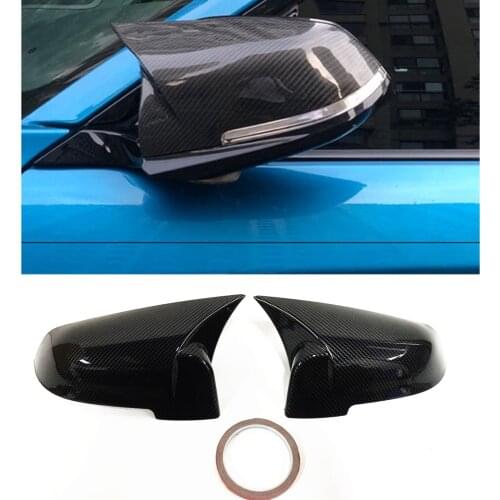 Rearview Mirror Cover For BMW F10 2014-2019 Car With Original Light Carbon Fiber Look Add On Exterior Window Side Rear View Cap