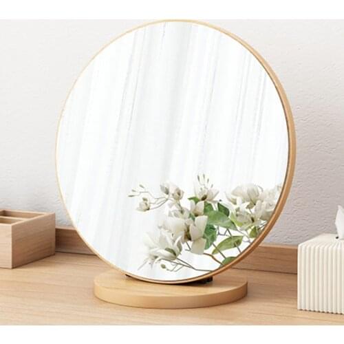 Decorative Mirror Make-up Miroir Decoratif Espejos Decorativos De Pared Decoracion Salon Casa Decoration Wooden Mural Fold Retro