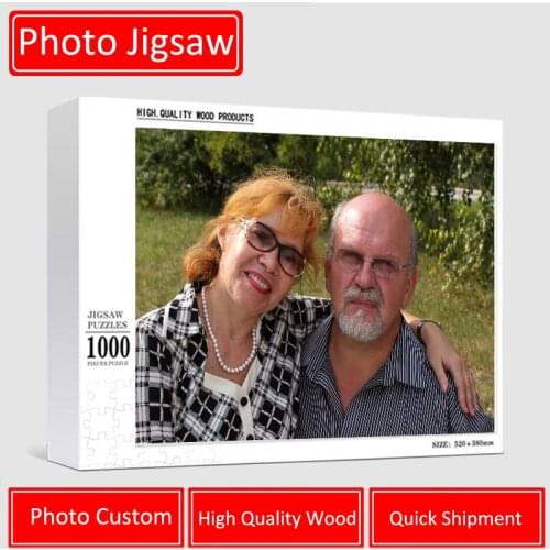 200/300/500/1000/ Pieces Wooden Photo Custom Jigsaw Puzzle DIY Personalized Gifts Puzzles For Kids Adult