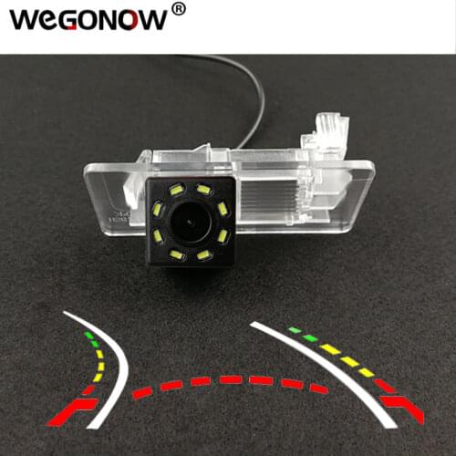 HD Wireless Car CCD Rear Camera Fisheye 4 8 12 led dynamic For VW Passat Sagitar Gran Lavida Jetta Skoda Yeti Rapid Superb 13/15