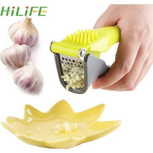 HILIFE Ginger Squeezer Masher Crusher Shredder Multi-function Handheld Ginger Garlic Mincer Kitchen Gadgets Manual Garlic Press