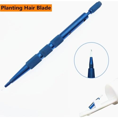 Hair Implant Pen Sapphire Blade Hair Transplant Implanter Extraction Planting Hair Tool Titanium handle