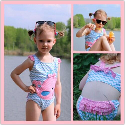 Honeyzone Baby Girl Swimwear Polyester Sleeveless/Full Sleeve Children Swimsuit Cartoon Cute Swimwear Kids Beach Swimsuits 수영복