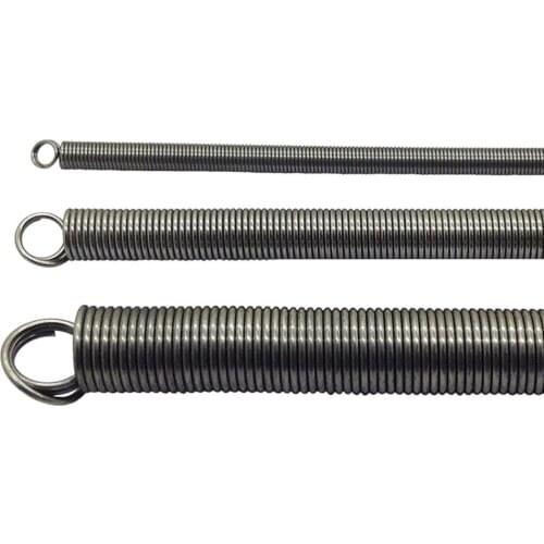 Line Dia 1.2/1.5/2mm Outside Dia 8/10/12/14/15/17/20mm Length 300mm 304 Stainless Steel Tension Spring Tension With Hook Springs