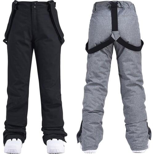 Ski Pants Men Women Windproof Waterproof Cotton Winter Pants Outdoor Sports Snowboard Pants Thick Warm Breathable Snow Trousers