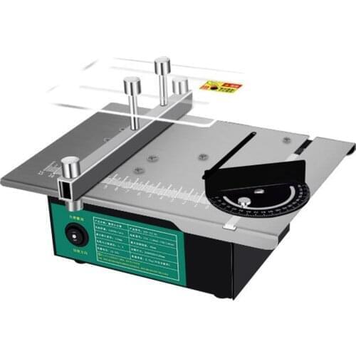 Multifunctional Table Saw Angle Adjustable Electric Desktop Saws Household DIY Cutting Grinding Tool Woodworking Lathe Machine