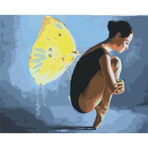 Freedom Hey Paint By Numbers For Adults Kids Lip Coloring Kit Drawing On Canvas Wall Art Handpainted Home Decor Diy Gift