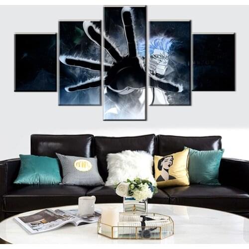 Canvas Wall Art Modular Pictures Home Decor 5 Pieces Bleach Paintings Living Room HD Printed Animation Posters Framework