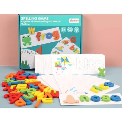Spelling Learning Toy 52 Lowercase Alphabet Flash Cards Match Letter Games