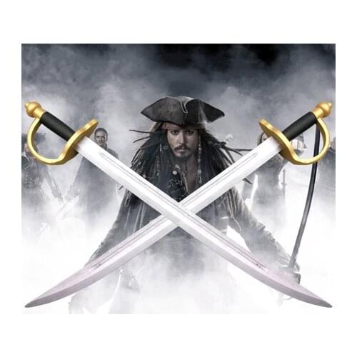 Pirates of The Caribbean Captain Jack Sparrow Weapons Wooden Sword John Depp Cosplay Sword Role Play Prop Children Safe Toy/Gift