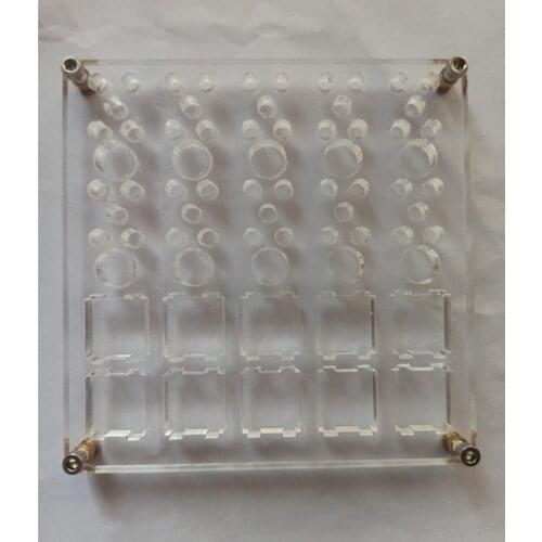 2 in 1 Board for Lubricate Switch Mechanical Keyboard Switch Tester Base DIY Tool Double Layer Acrylic Lube Modding Station