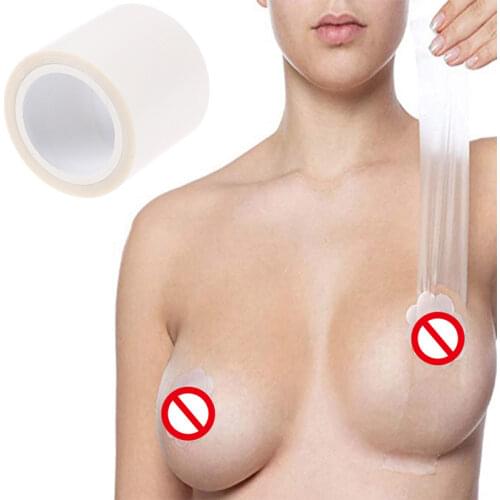 Transparent Breast Lift Tape Fashion Body Boob Push Up Bob Tape Invisible Boobtape Bra For Big Breas And Women Dress Or Clothes