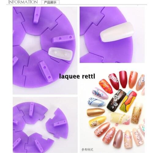 Removable Practice Training Display Rack Nail Art False Tips Holder Stand Tools