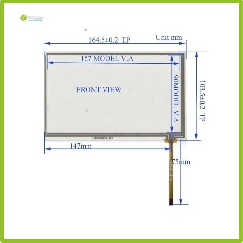 ZhiYuSun LM70PB94 164mm*103mm NEW 7inch 4 line touch screen panel 164*103 Sensor glass Compabible for GPS CAR rid