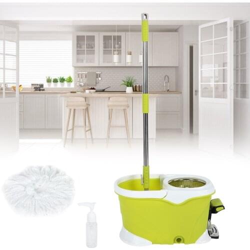 360 Degree Cleaning Mops Hand Pressing Spin Mops With Water Home Kitchen Floor Cleaner Removable With Bucket Drop Mops