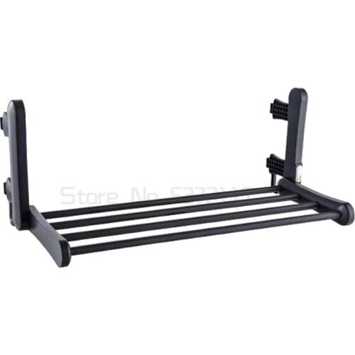 Sterilization towel rack household toilet non perforated traceless heating foldable antibacterial towel rack