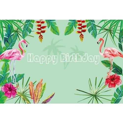 Birthday decoration background photography vinyl portrait cranes leave photo backdrop for Professional photo studio props LV-602