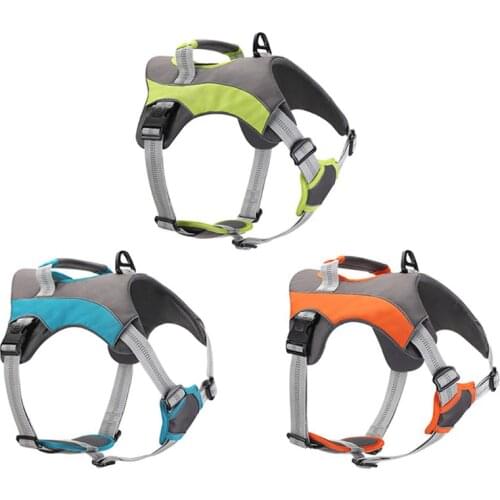 Pet Dog Harness Vest Adjustable Breathable Mesh Reflective Chest Collar for Small Medium Large Dogs
