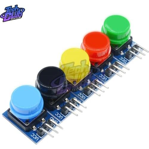 10pcs 12X12MM Big key module Big button module Light touch switch module with hat High level output for arduino /raspberry pi 3