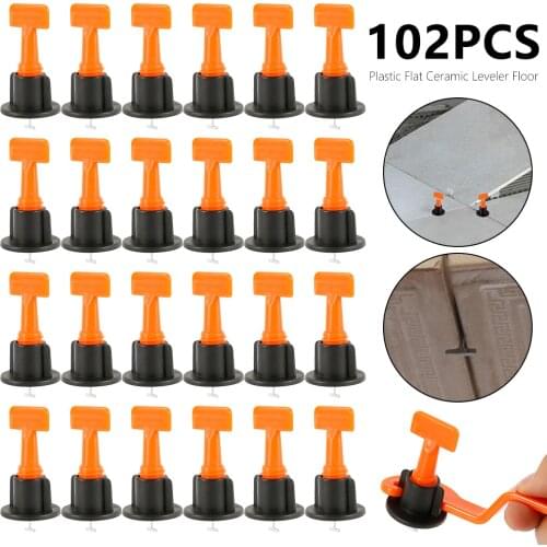 102pcs Tile Spacers Level Wedges for Flooring Wall Tile Spacer Carrelage Tile Leveling System Leveler Locator Spacers Plier DIY
