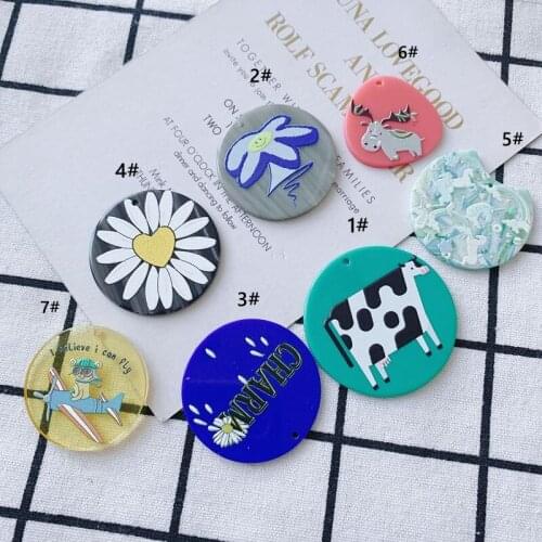 DIY jewelry accessories simple fresh and lovely animal flower pendant pendant earrings basic accessories materials