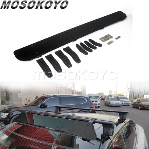 Car Top Roof-Racks Windshield 34‘’ Long Air Deflector Universal Roof-top Cargo Box Wind Screen 34 Inch Roof Rack Fairing