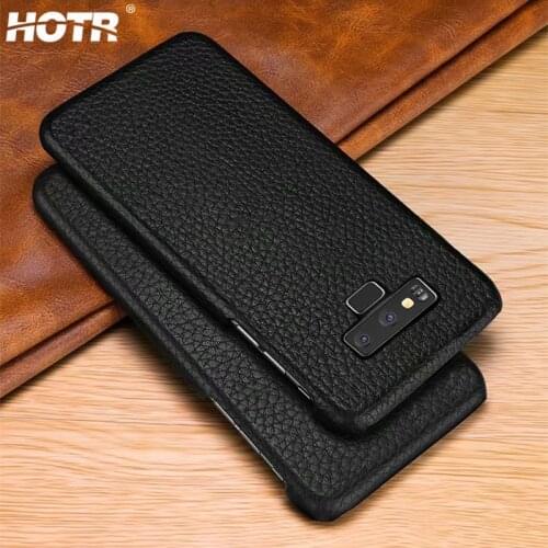 Note 9 Genuine Leather Case for Samsung Galaxy Note 10 Pro Note 9 Note 8 s8 S9 S10 Plus Real Leather Case Leather Back Cover Bag