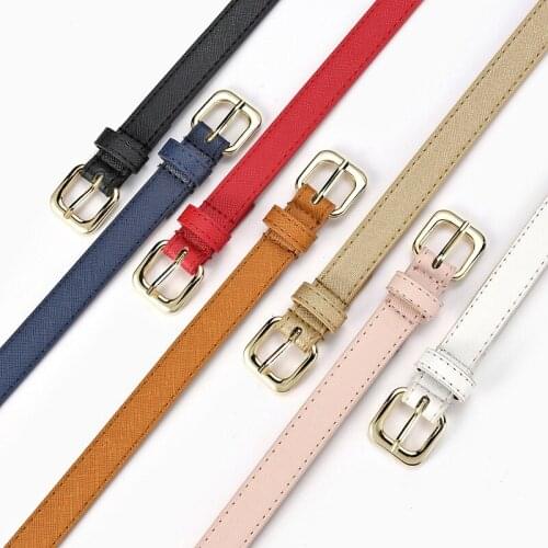 Euoropien Pu Leather Designer 1.8cmSkinny Corset Strap Belts for Women Girls High Waist Slimming Girdle Colorful Belt Ties Bands