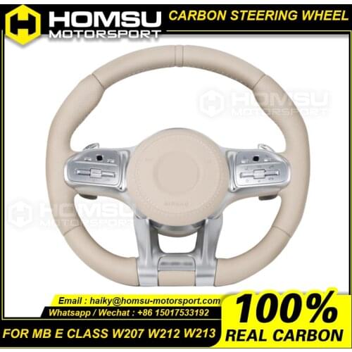 For benz e-class e200 e300 e320 e260 e350 E43 E63 E63S old model to new amg carbon fiber steering wheel