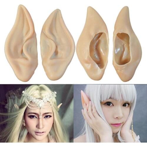 Halloween Costume Elf Ears For Halloween Party DIY Decoration Props Latex Fairy Ears Cosplay Accessories