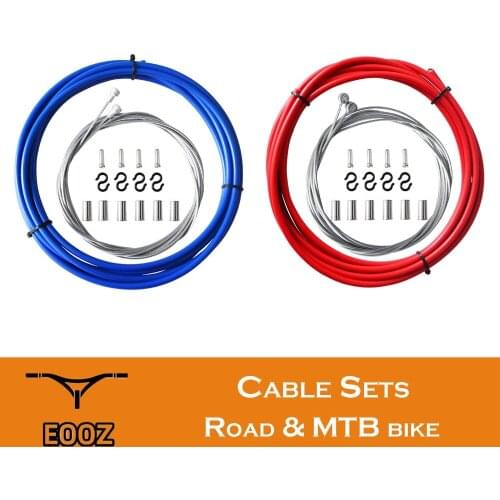 EOOZ MTB Bike Brake Line Tube Kits Stainless steel 5mm Mountain Road Bicycle Brake Cable 4mm Shift Gear Derailleur Kits