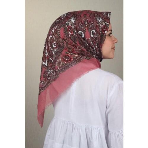 ERİPEK PATTERNED LINEN FLAMLI SCARF-DESEN-18-RENK-15