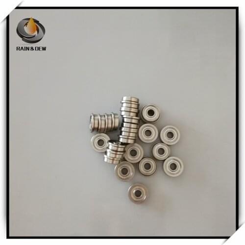 10Pcs MF104ZZ 4X10X4 Flanged Ball Bearing ABEC-7