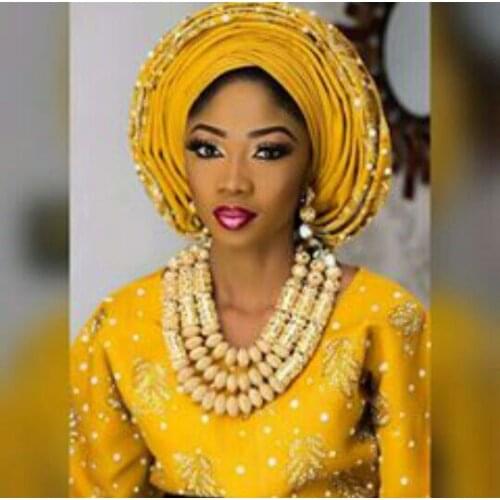 Delicate Dubai Gold Beads Statement Necklace Set Nigerian African Wedding Women Party Jewelry Set WE183