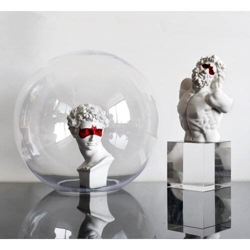 [MGT] Europe originality cover head portrait ornaments Resin modern Home decor Art Decoration decoration craft ornaments statues