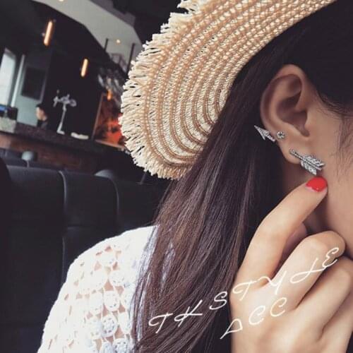 1 fashion jewelry womens creative personality full cupid arrow earrings jewelry style hot chic female elegant earrings