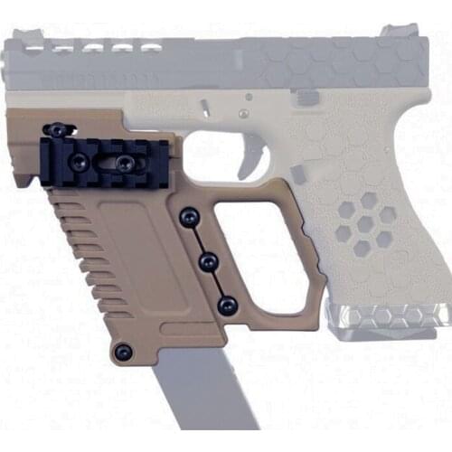 Tactical Pistol Carbine Kit Glock Mount Quick Reload Loading Device G17 18 19 23 Airsoft Scope Hunting Gun Accessories